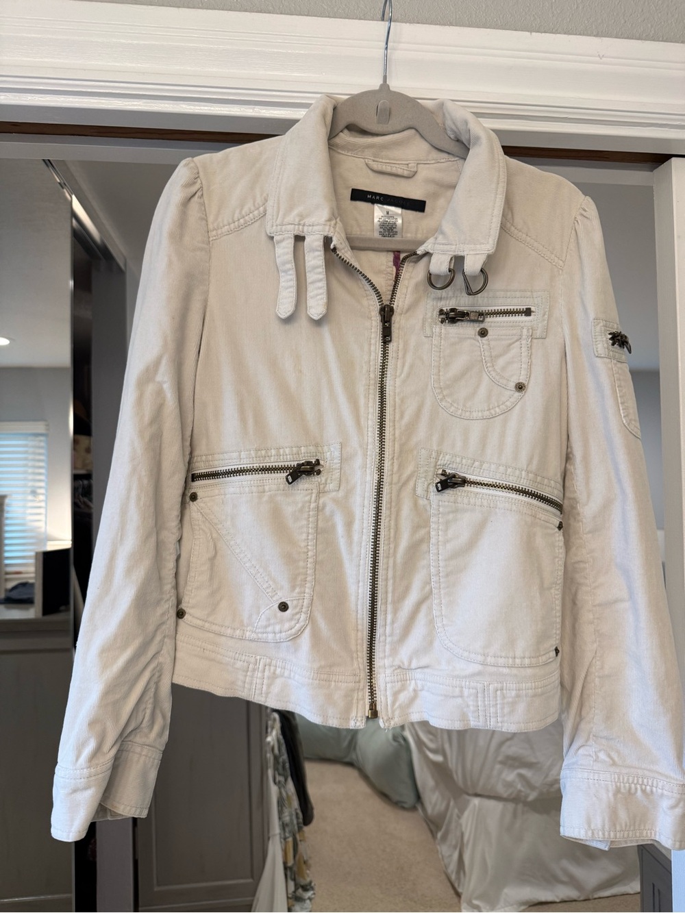 Marc Jacobs Cream soft corduroy jacket